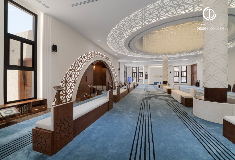 تصميم مسجد - فكرة التصميم - الدمام