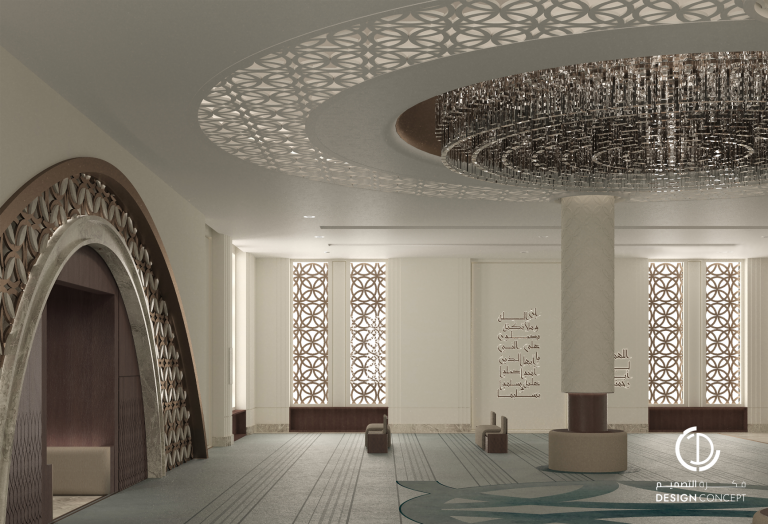 تصميم مسجد - فكرة التصميم - الدمام
