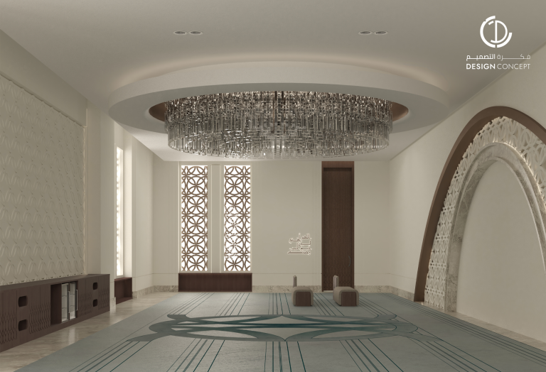 تصميم مسجد - فكرة التصميم - الدمام