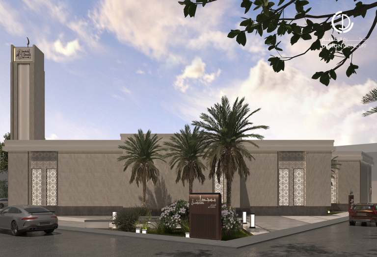 تصميم مسجد - فكرة التصميم - الدمام