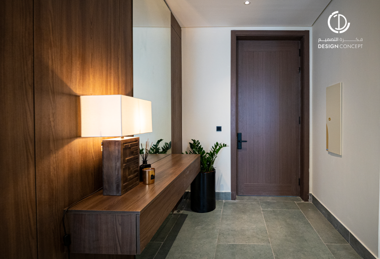المدخل | التنفيذ | مساكن أروقة | مكتب فكرة التصميم