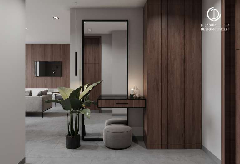 المدخل | التصميم | مشروع مساكن أروقة | مكتب فكرة التصميم