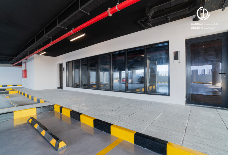 المواقف | التنفيذ | مساكن أروقة | مكتب فكرة التصميم