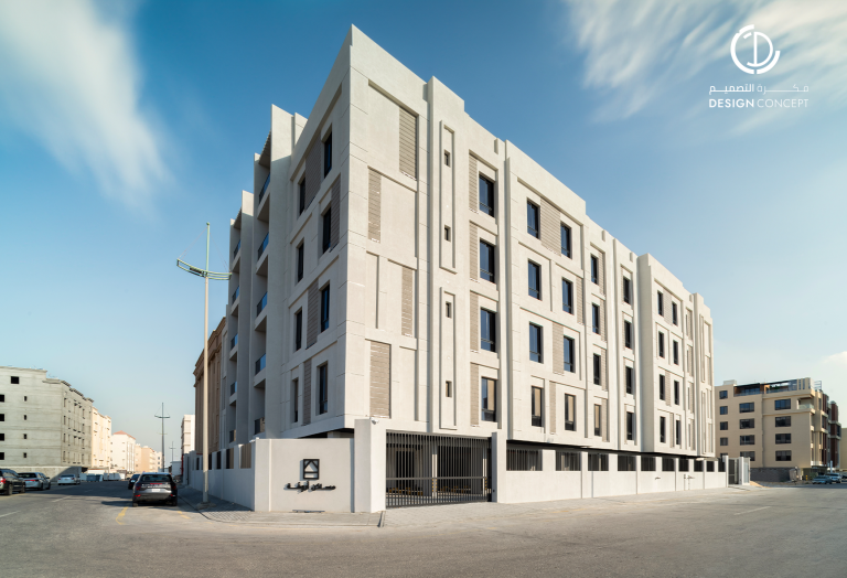 الواجهة الخارجية | التنفيذ | مساكن أروقة | مكتب فكرة التصميم