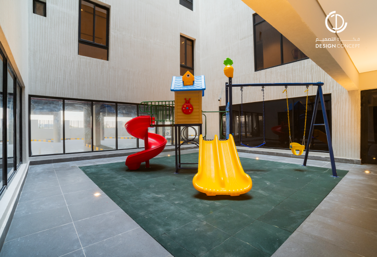 الفناء الداخلي | التنفيذ | مساكن أروقة | مكتب فكرة التصميم