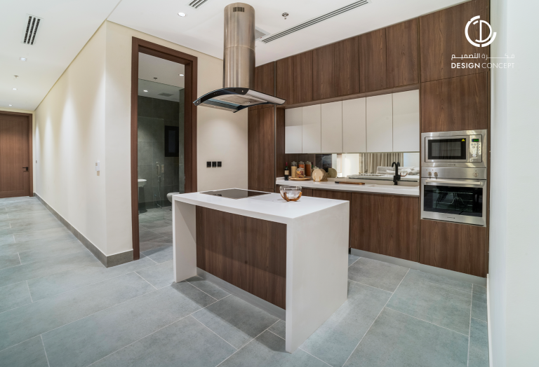 المطبخ | التنفيذ | مشروع مساكن أروقة | مكتب فكرة التصميم