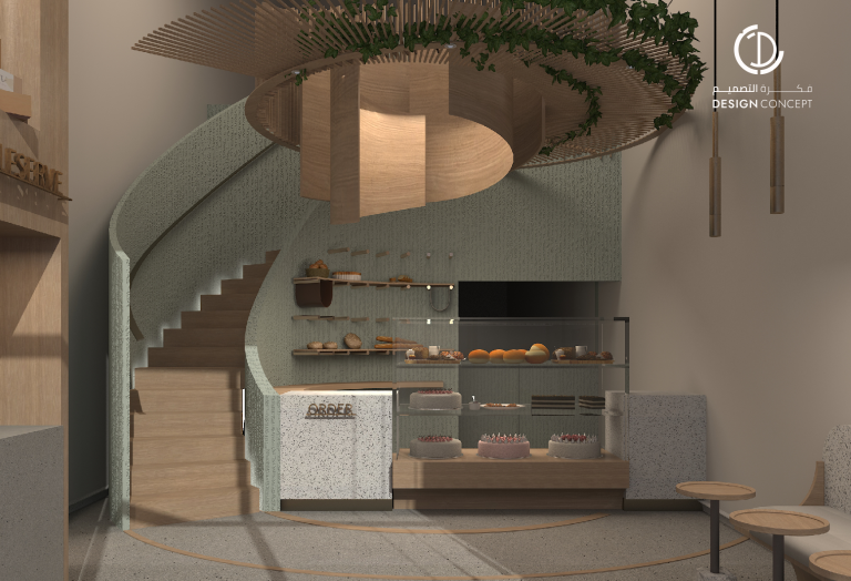 تصميم داخلي تجاري | مخبز هيزل