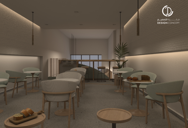 تصميم داخلي تجاري | مخبز هيزل