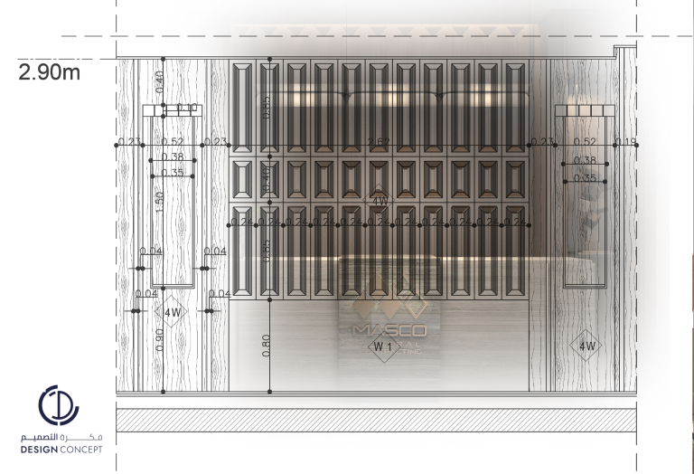 مكتب ماسكو | التصميم الداخلي | تفاصيل الاستقبال