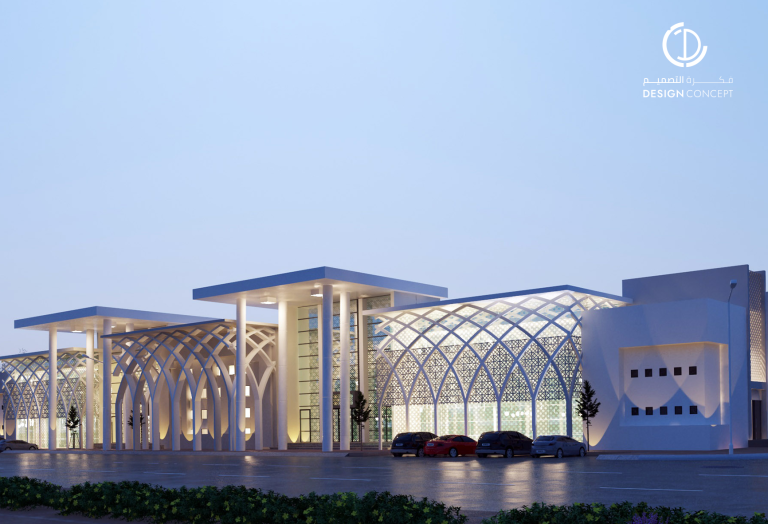 مبنى إداري تعليمي | طابع إسلامي | مكتب فكرة التصميم للاستشارات الهندسية