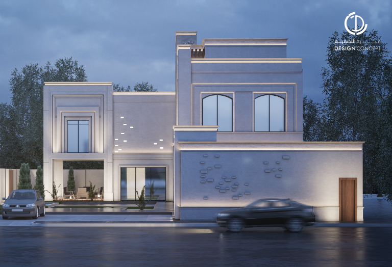 باقة التصميم الذهبية | تصميم معماري داخلي | ڤيلا خاصة