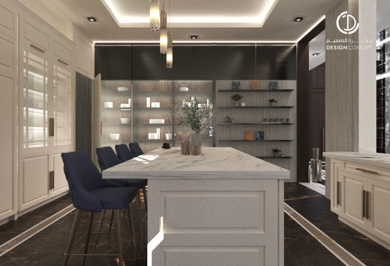 باقة التصميم الذهبية | تصميم معماري داخلي | مكتب فكرة التصميم للاستشارات الهندسية