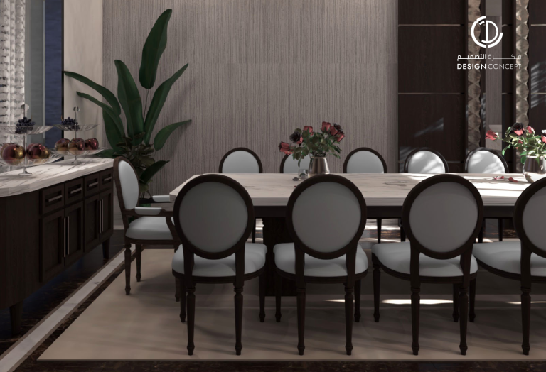 باقة التصميم الذهبية | تصميم معماري داخلي | مكتب فكرة التصميم للاستشارات الهندسية