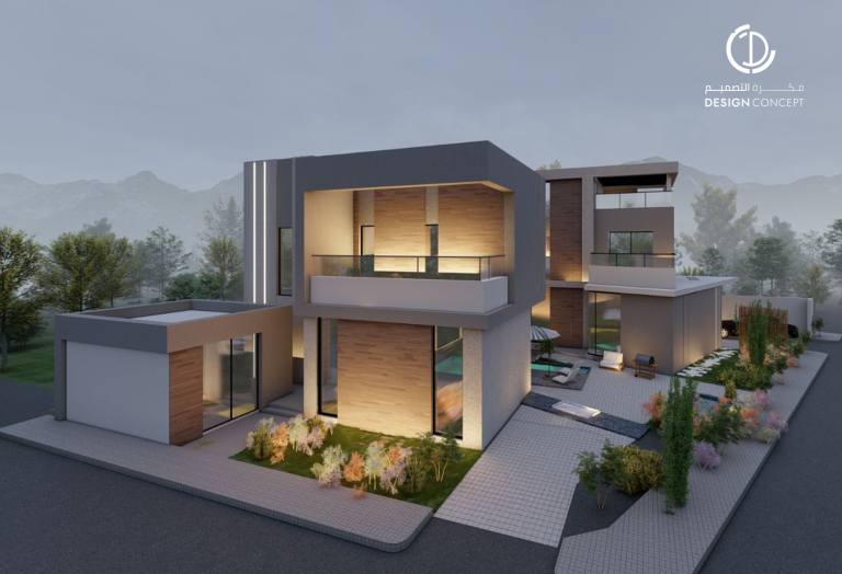 ڤيلا سكنية | تصميم معماري | مكتب فكرة التصميم للاستشارات الهندسية