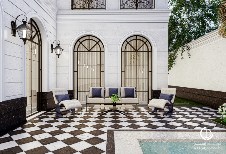 تصميم كلاسيكي | فيلا خاصة | فكرة التصميم
