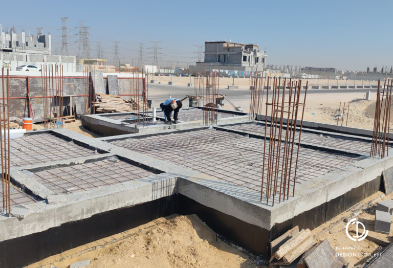 الإشراف الهندسي - مشروع فيلا 33- شركة فكرة التصميم