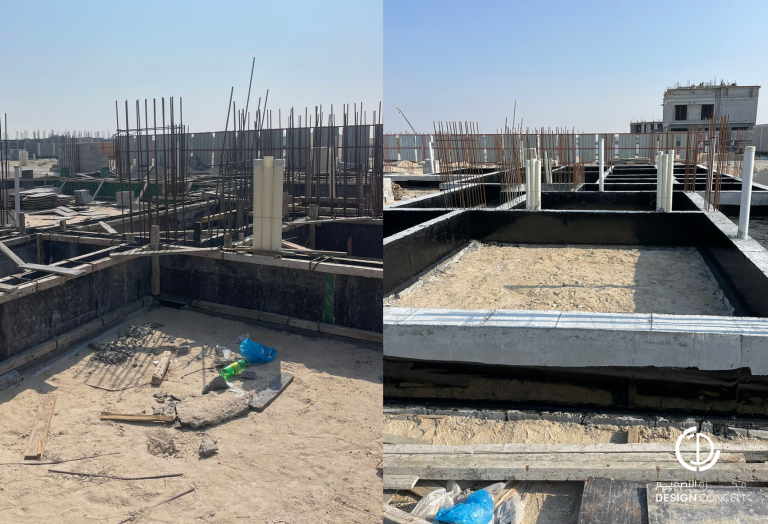 الإشراف الهندسي - مشروع فيلا 33- شركة فكرة التصميم