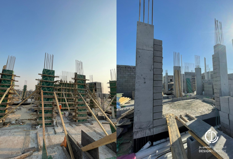 الإشراف الهندسي - مشروع فيلا 33- شركة فكرة التصميم