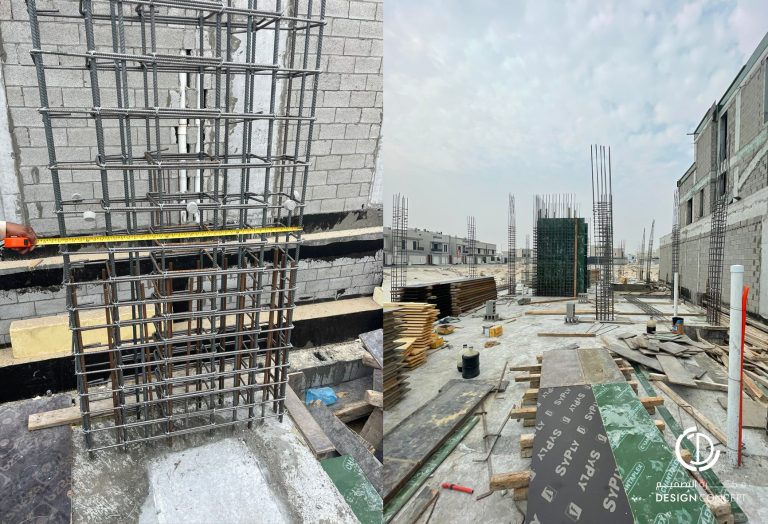 فيلا خاصة بالدمام - إشراف هندسي على الهيكل - شركة فكرة التصميم