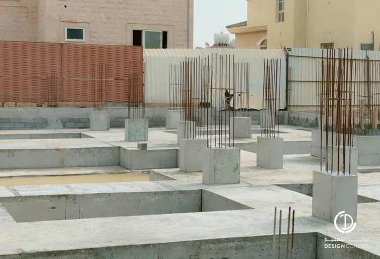 فيلا خاصة بالدمام - إشراف هندسي على العظم- شركة فكرة التصميم