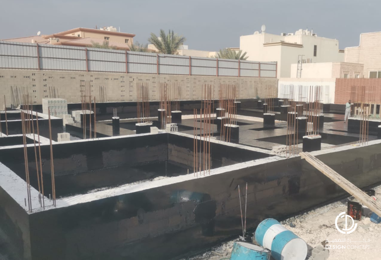 فيلا خاصة بالدمام - إشراف هندسي على العظم- شركة فكرة التصميم