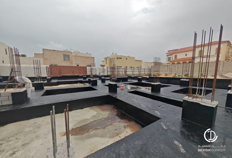 فيلا خاصة بالدمام - إشراف هندسي على العظم- شركة فكرة التصميم