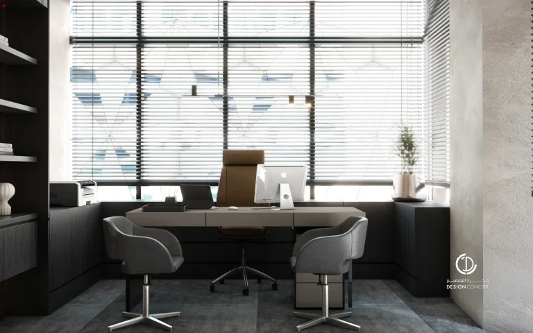 مكتب الرئيس التنفيذي - مشروع ركاز - تصميم داخلي