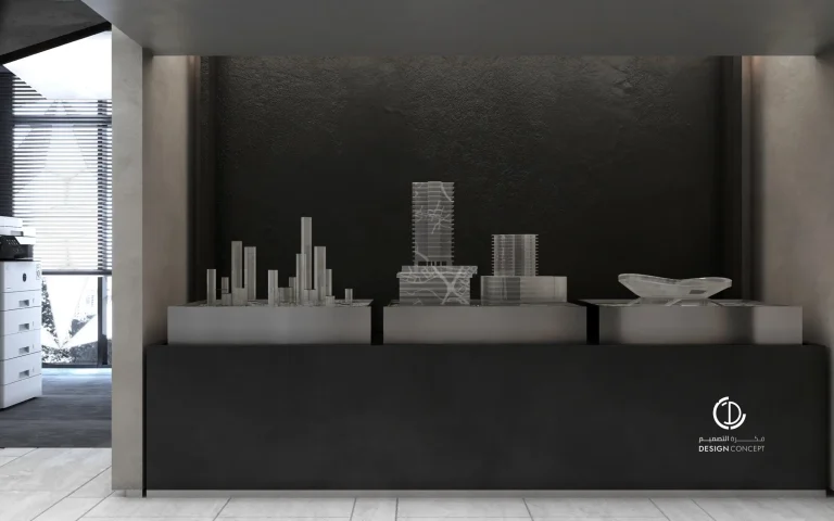 منطقة المعرض - مشروع ركاز - تصميم داخلي