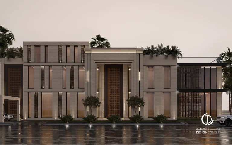 تصميم الواجهة - فيلا خاصة