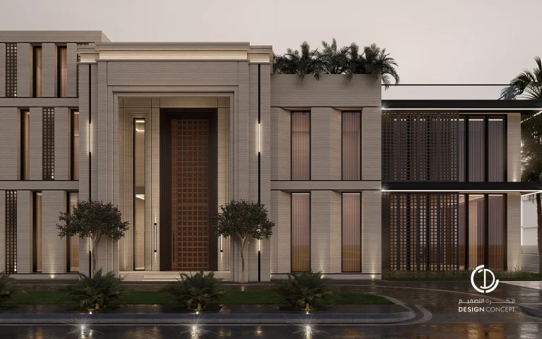 تصميم الواجهة - فيلا خاصة