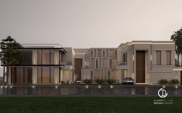 تصميم الواجهة - فيلا خاصة