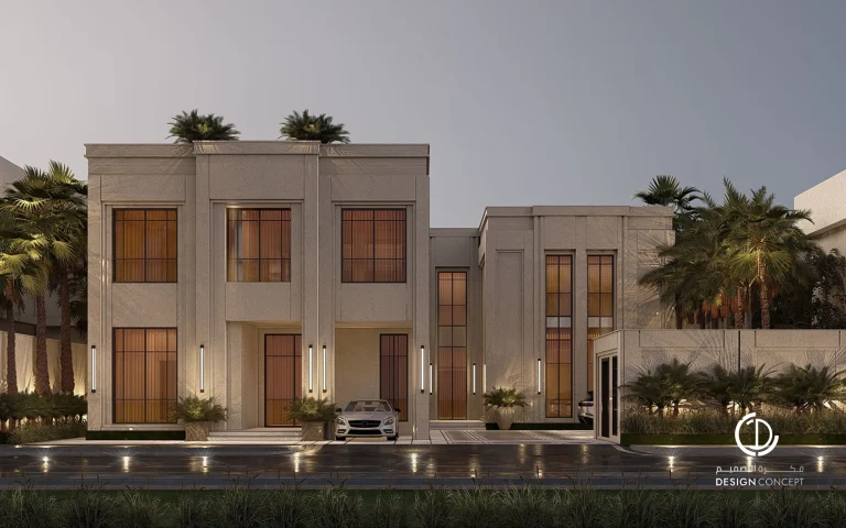 تصميم الواجهة - فيلا خاصة