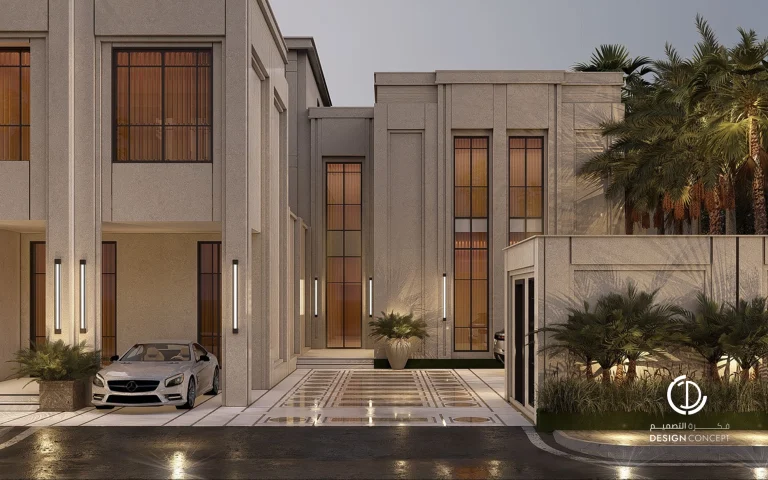 تصميم الواجهة - فيلا خاصة