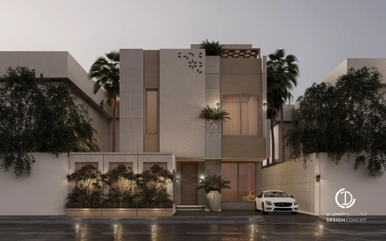 تصميم الواجهة - فيلا سكنية خاصة