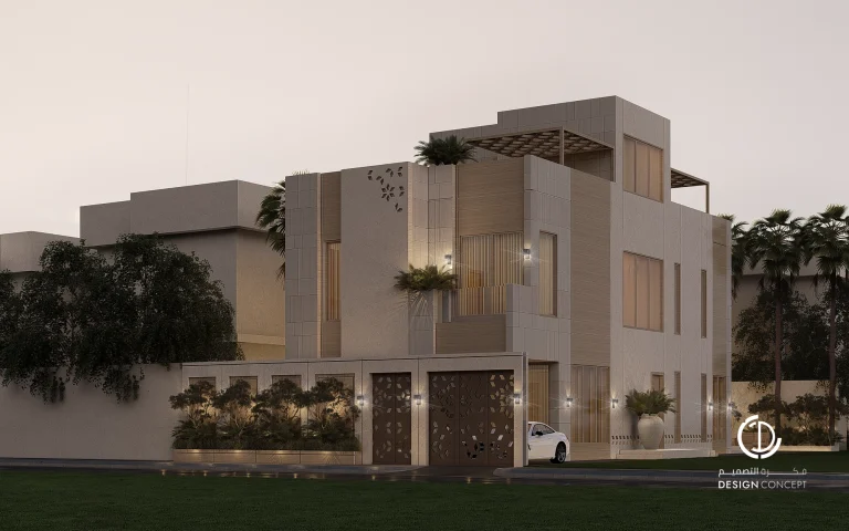 تصميم الواجهة - فيلا سكنية خاصة