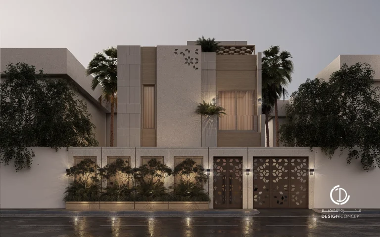 تصميم الواجهة - فيلا سكنية خاصة