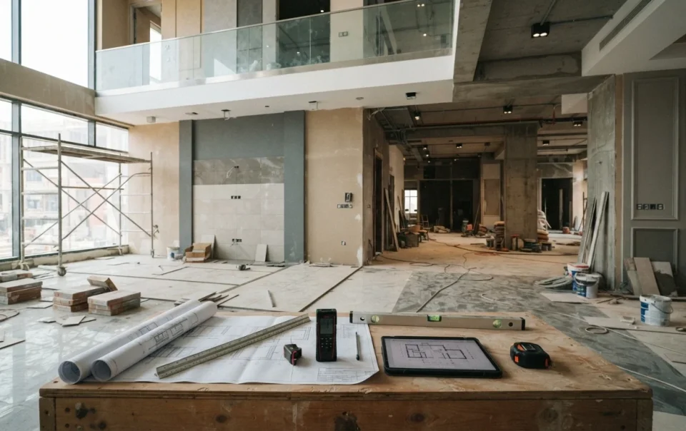 خدمة التشطيبات والإشراف الهندسي